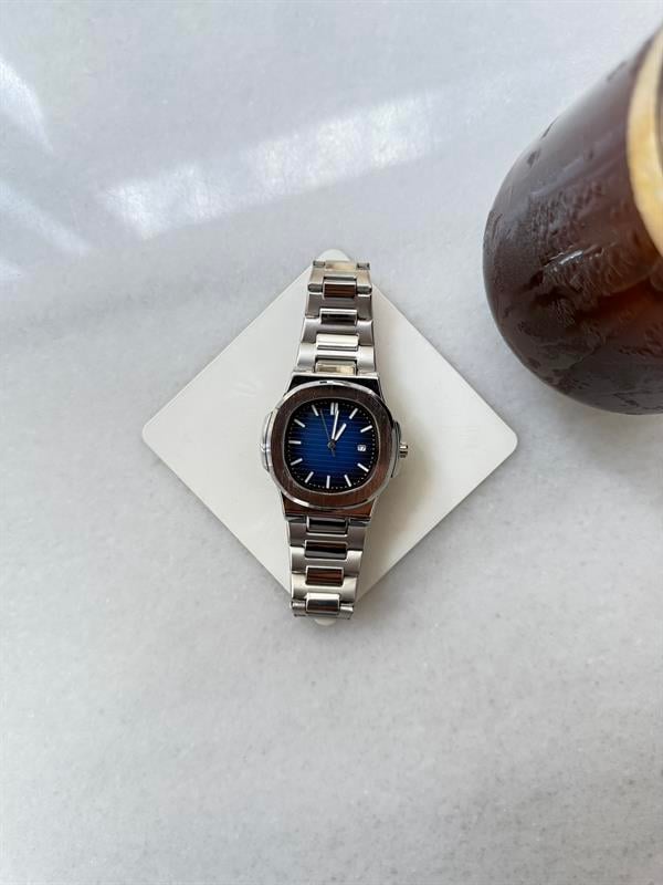 Erkek Midnight Steel Çelik Tasarım  Saat - Lacivert