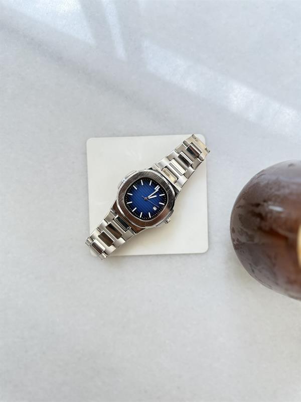 Erkek Midnight Steel Çelik Tasarım  Saat - Lacivert