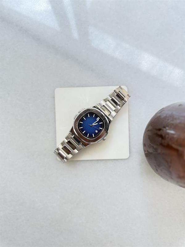 Erkek Midnight Steel Çelik Tasarım  Saat - Lacivert