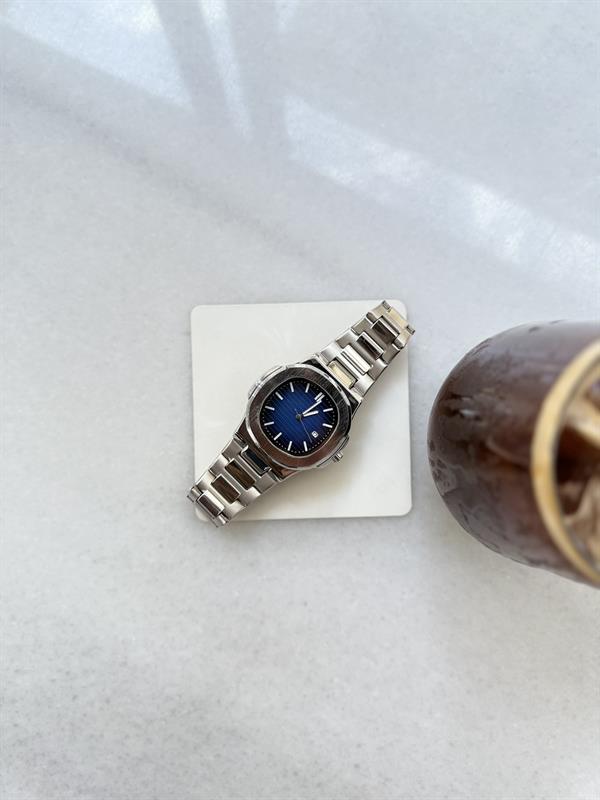 Erkek Midnight Steel Çelik Tasarım  Saat - Lacivert