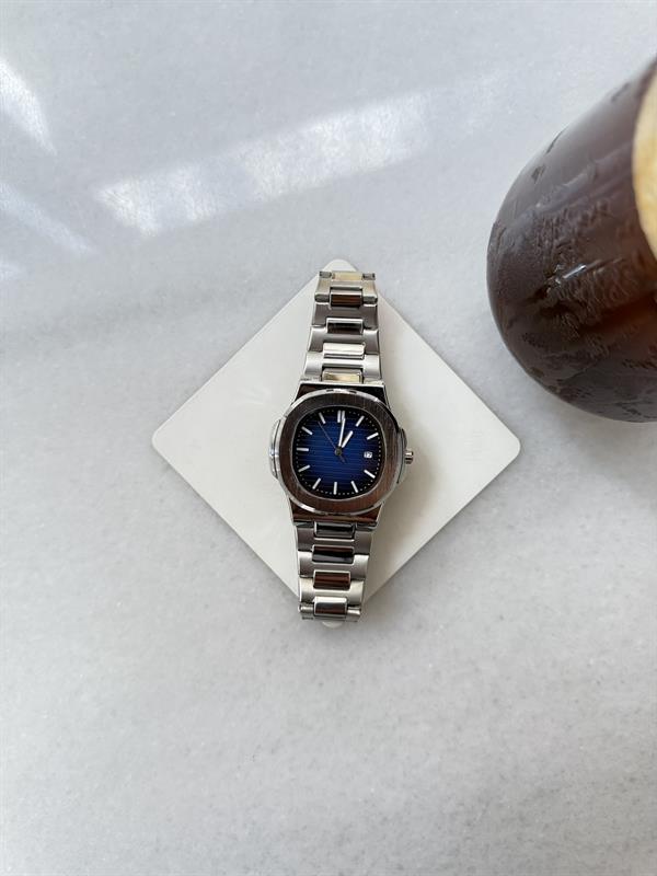 Erkek Midnight Steel Çelik Tasarım  Saat - Lacivert