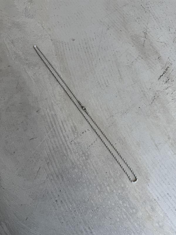 Erkek Minimal Box Zincir Kolye - Gümüş