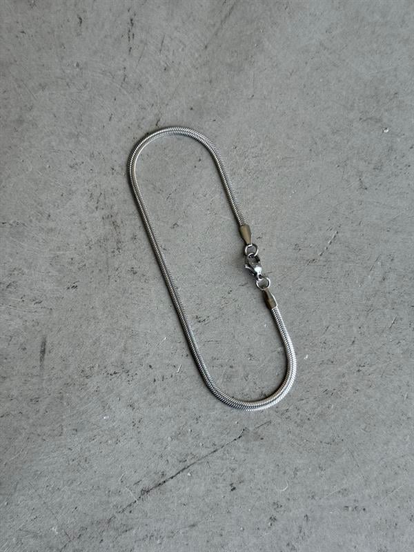 Erkek Minimal Düz Çelik Bileklik - Gümüş