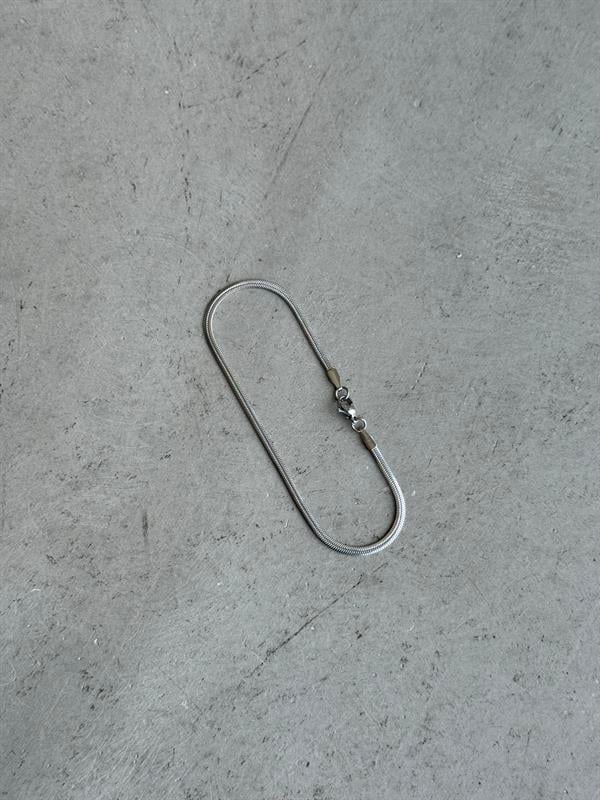 Erkek Minimal Düz Çelik Bileklik - Gümüş