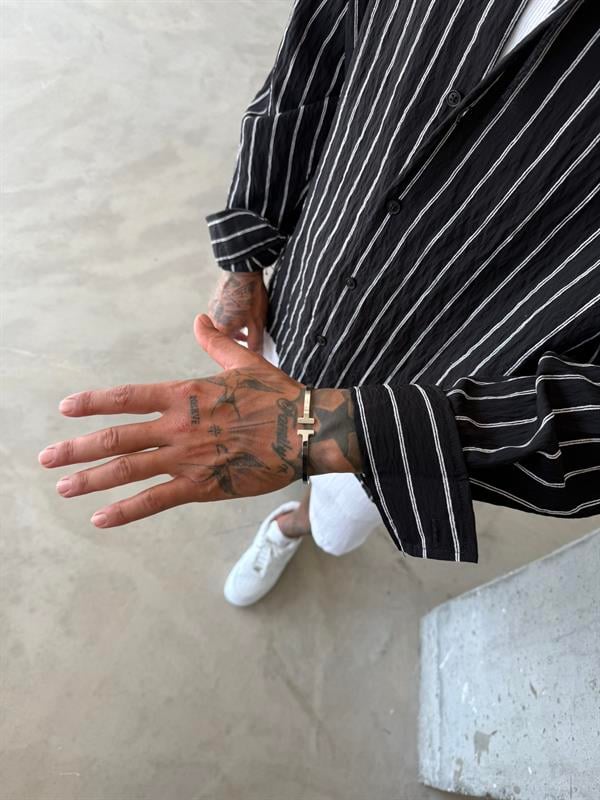 Erkek Minimal T Bileklik - Gümüş