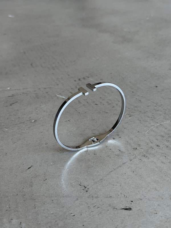 Erkek Minimal T Bileklik - Gümüş