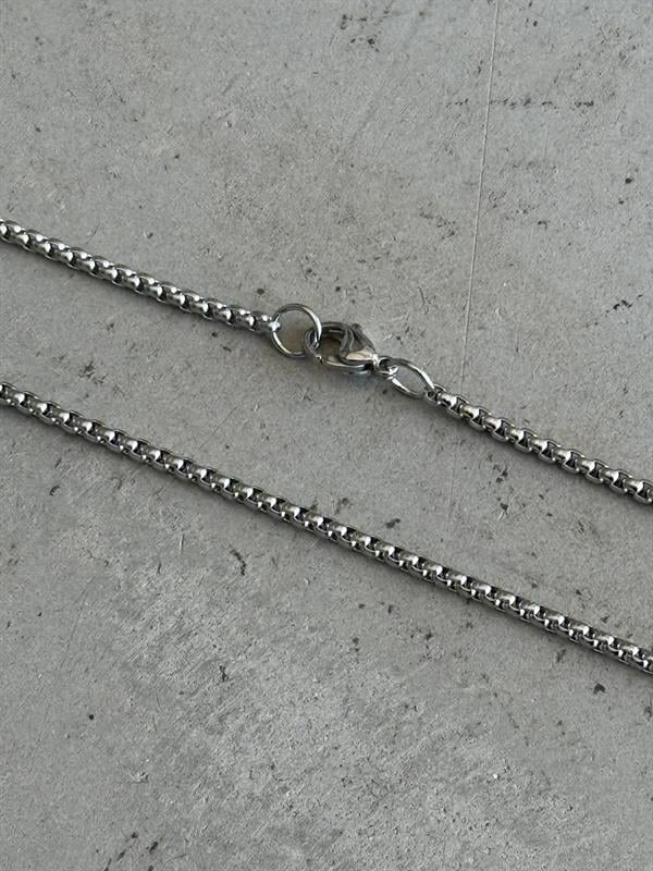 Erkek Slim Cuban Zincir Kolye - Gümüş