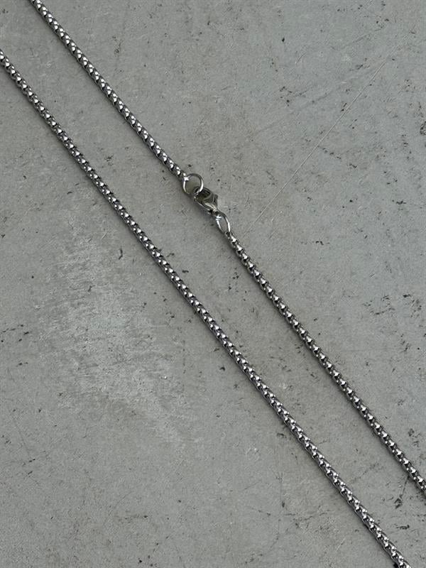 Erkek Slim Cuban Zincir Kolye - Gümüş