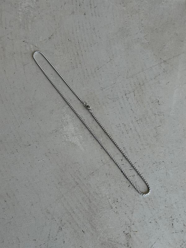 Erkek Slim Cuban Zincir Kolye - Gümüş