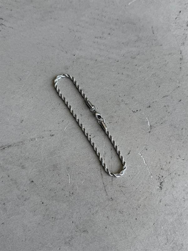 Erkek Twist Zincir Bileklik - Gümüş