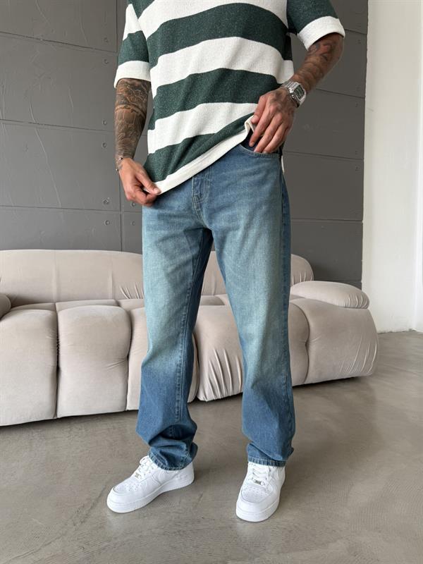 Erkek Yıkamalı Basic Baggy - Yeşil