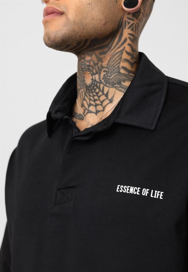 Essence Of Life Basic Polo Yaka - Siyah
