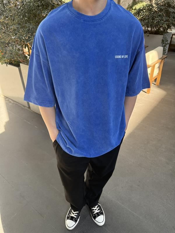 Essence Of Life Basic T-Shirt - Mavi