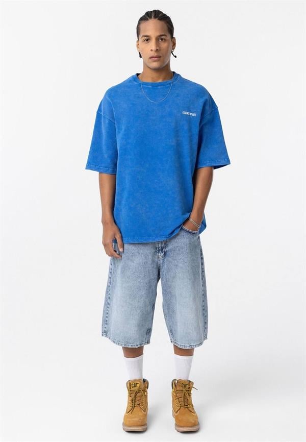 Essence Of Life Basic T-Shirt - Mavi