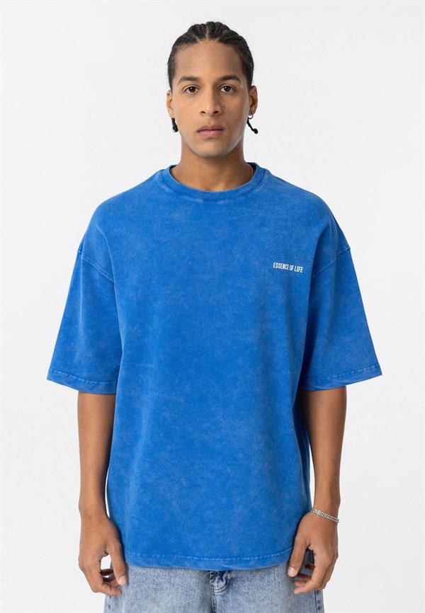 Essence Of Life Basic T-Shirt - Mavi