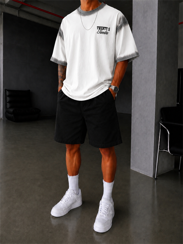 Everything  Spreyli Oversize T-Shirt  - Beyaz
