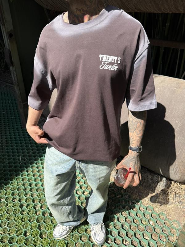 Everything  Spreyli Oversize T-Shirt  - Kahve