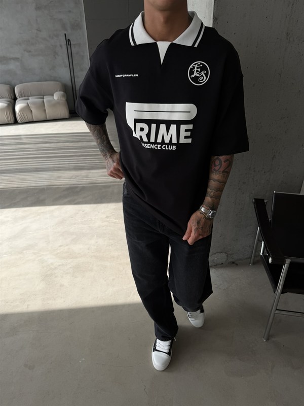 Frime ES Premium Pat Yaka T-Shirt - Siyah