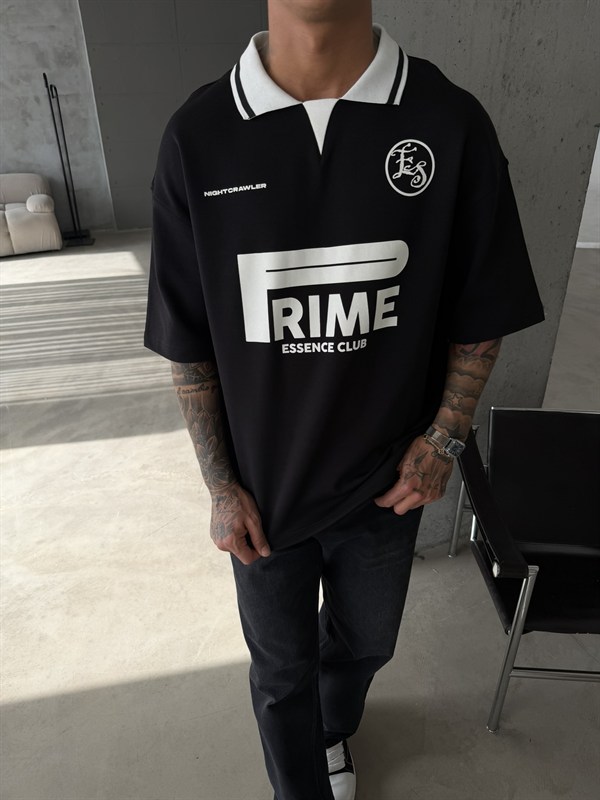 Frime ES Premium Pat Yaka T-Shirt - Siyah