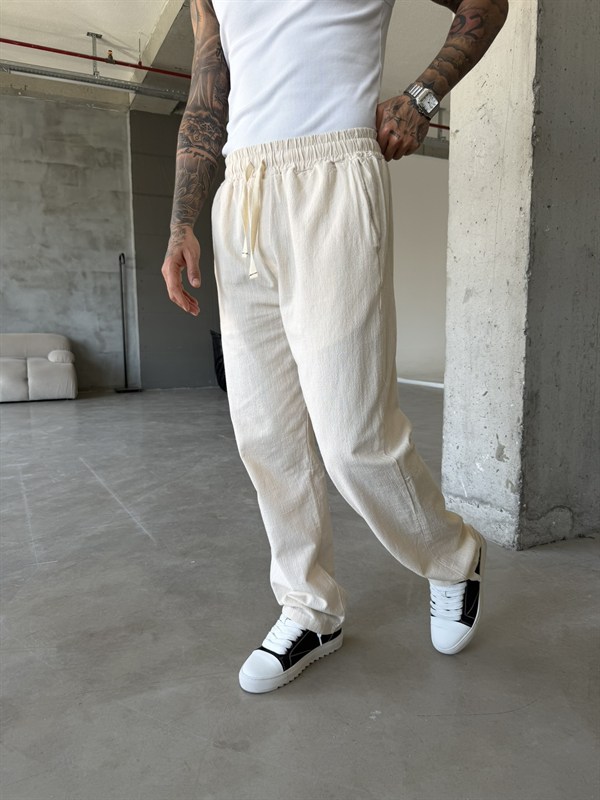 G Nakışlı Premium Pantolon - Bej