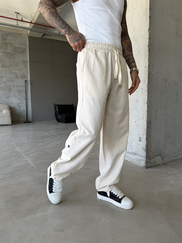 G Nakışlı Premium Pantolon - Bej