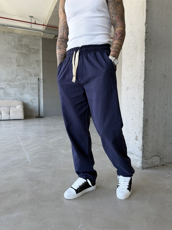 G Nakışlı Premium Pantolon - Lacivert