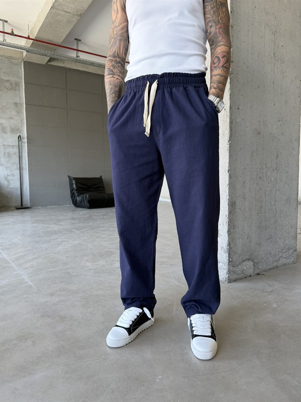 G Nakışlı Premium Pantolon - Lacivert