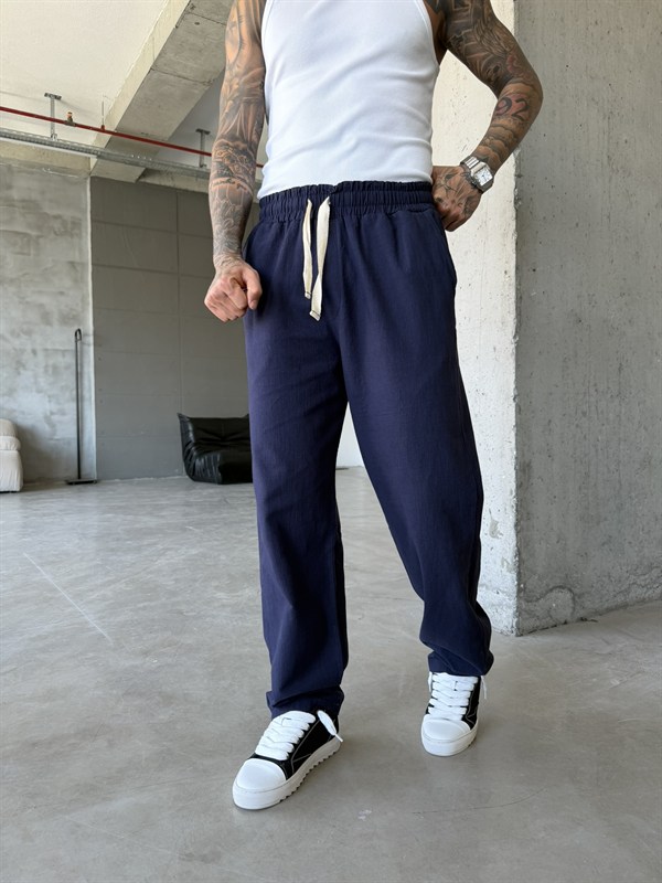 G Nakışlı Premium Pantolon - Lacivert