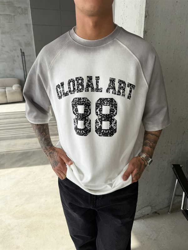 Global Art Spreyli Premium T-Shirt - Beyaz