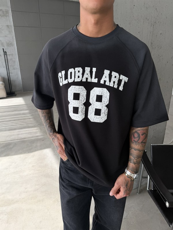 Global Art Spreyli Premium T-Shirt - Siyah