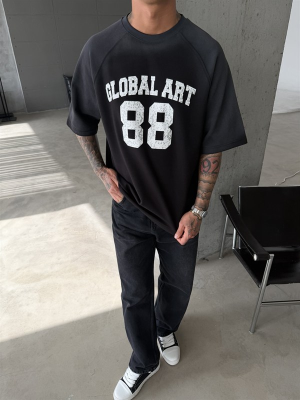 Global Art Spreyli Premium T-Shirt - Siyah