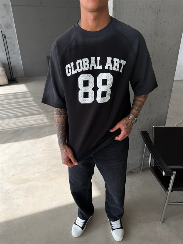 Global Art Spreyli Premium T-Shirt - Siyah