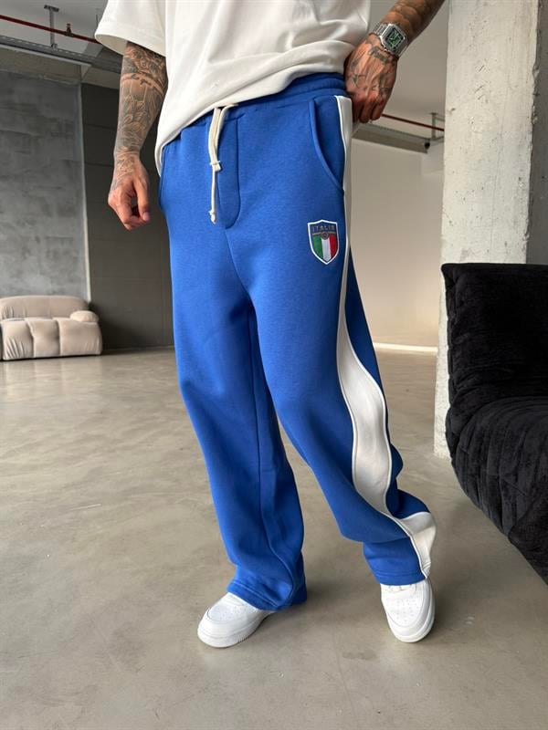 İtaly Premium Baggy Eşofman - Mavi