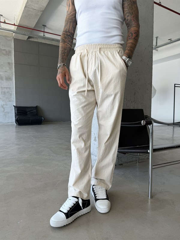 Keten Basic Pantolon - Bej