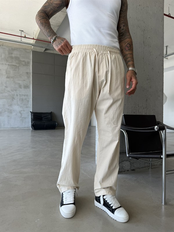 Keten Basic Pantolon - Bej