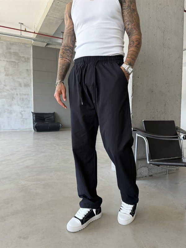 Keten Basic Pantolon - Siyah