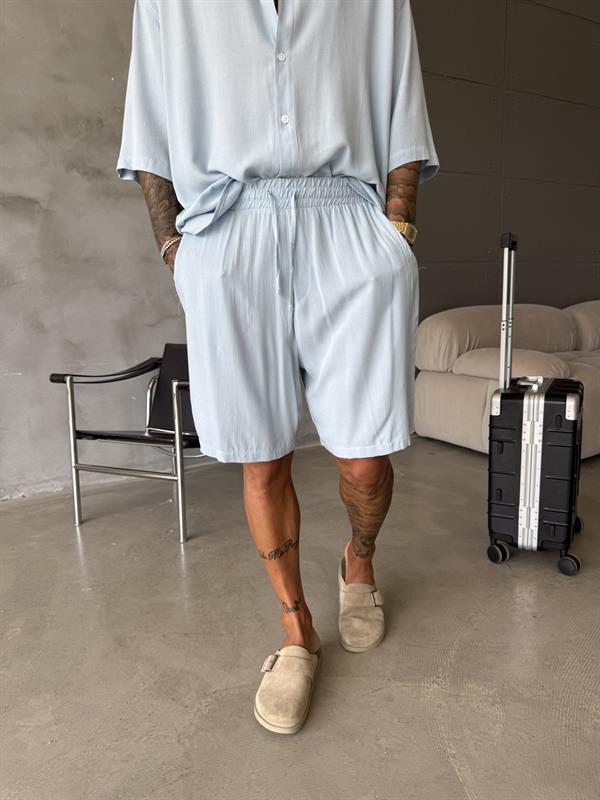 Keten Basic Şort - Mavi