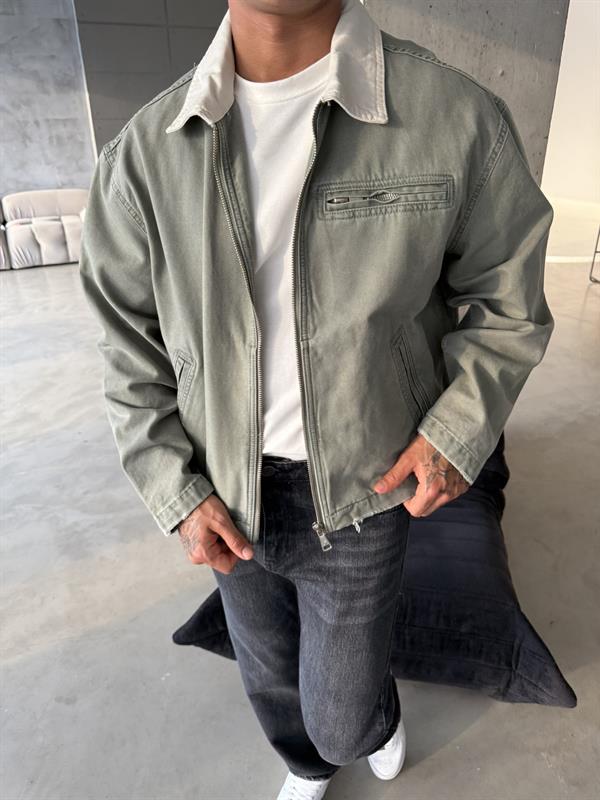 Konstrat Yaka Teknik Ceket - Haki