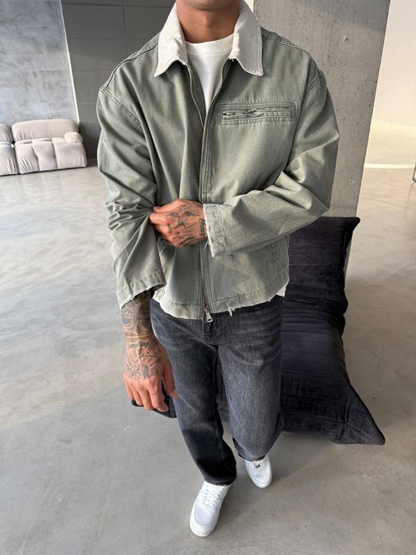 Konstrat Yaka Teknik Ceket - Haki