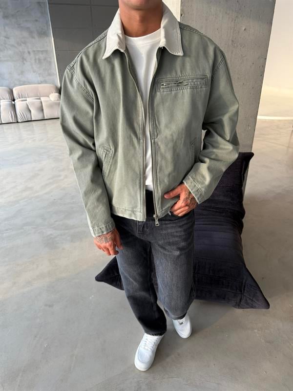 Konstrat Yaka Teknik Ceket - Haki