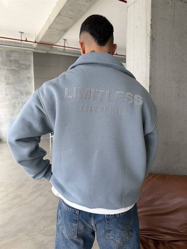 Limitles Half Zip Sweat - Mavi