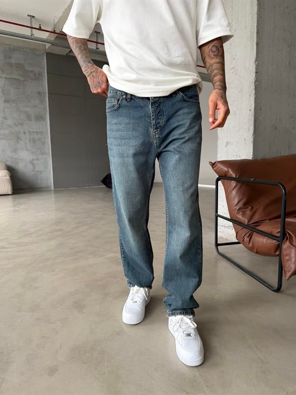 Lüks Baggy Kesim Pantolon - Y.Mavi