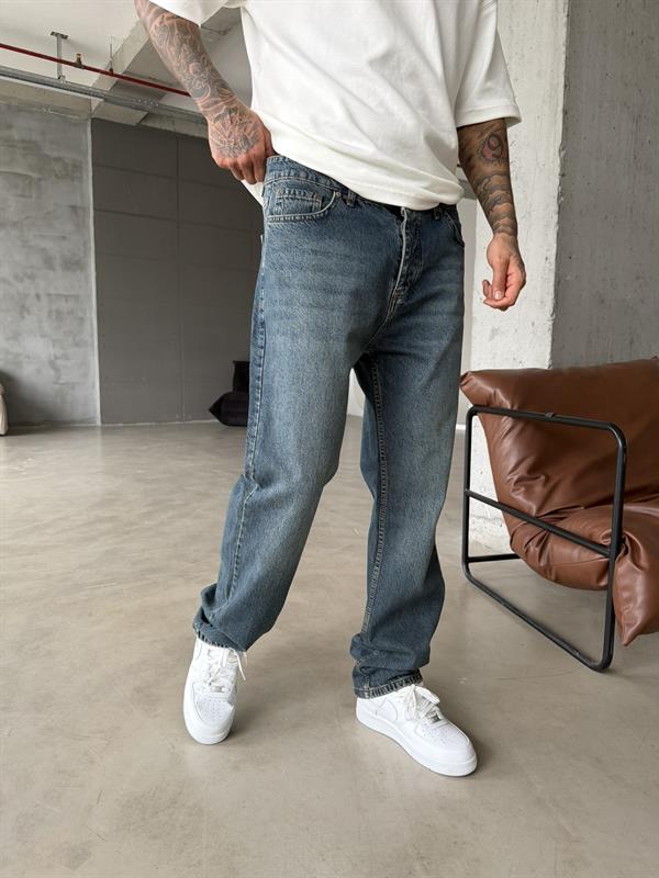 Lüks Baggy Kesim Pantolon - Y.Mavi