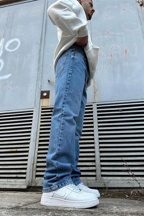 Mavi Baggy Pantolon A108 K-2 Mavi