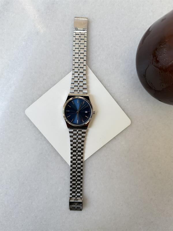 Midnight Silver Takvimli Kol Saati - Lacivert