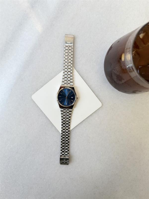 Midnight Silver Takvimli Kol Saati - Lacivert