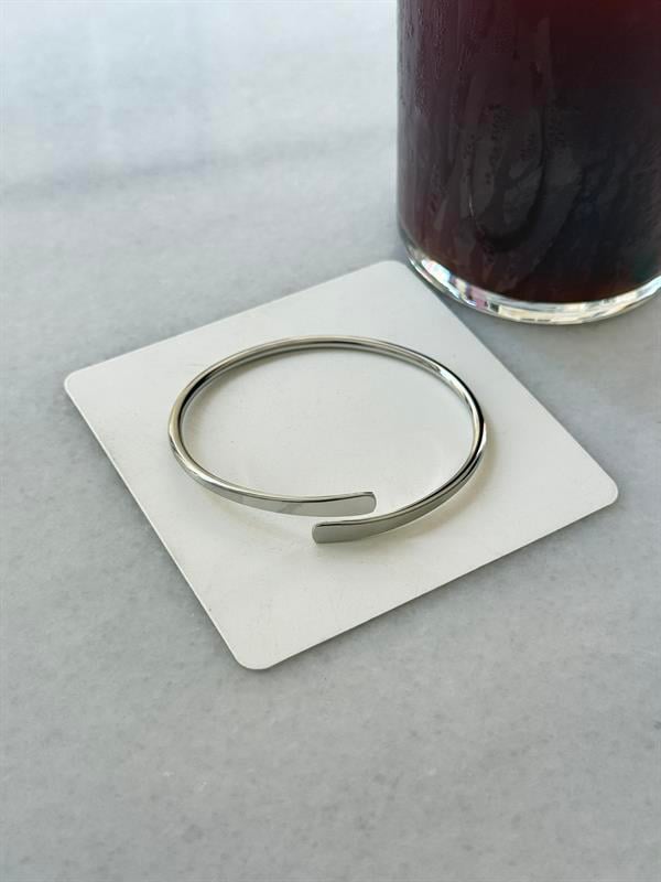 Minimal Cuff Erkek Bileklik - Çelik