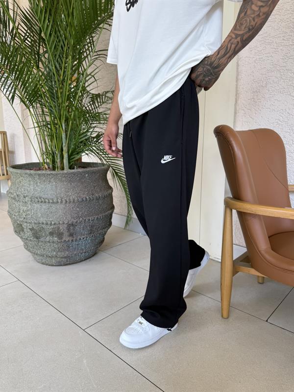 Nakışlı Basic Baggy Eşofman - Siyah