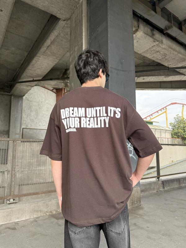 No Barier Oversize T-Shirt - Kahve