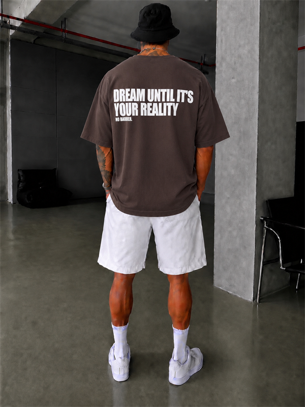 No Barier Oversize T-Shirt - Kahve